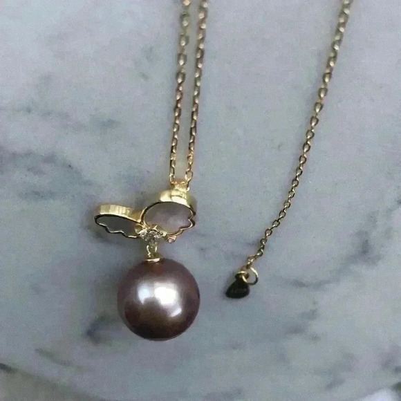 Custom Made 12mm Genuine Pearl Necklace - Picture 5 of 13